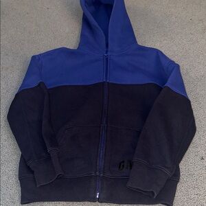 GAP Kids Two-Tone Blue/navy hooded zip-up